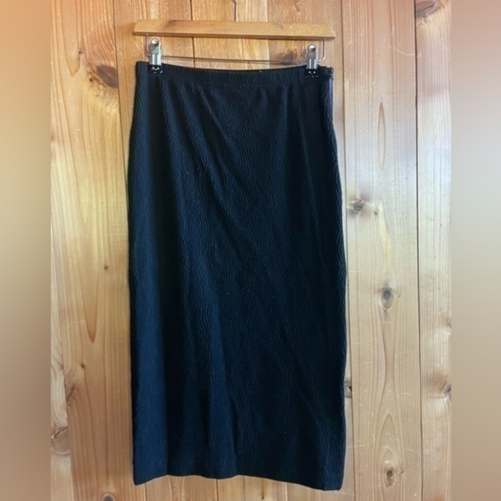 Rostfrei by Annett Rostel 38 Textured Side Zip Pencil Skirt